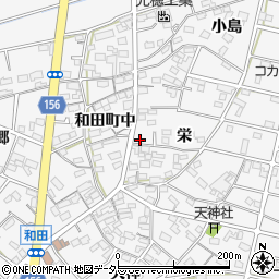 愛知県江南市和田町栄75周辺の地図