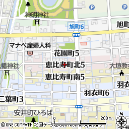 岐阜県大垣市恵比寿町北5丁目周辺の地図