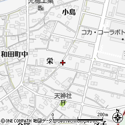 愛知県江南市和田町栄周辺の地図