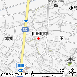 愛知県江南市和田町中91周辺の地図