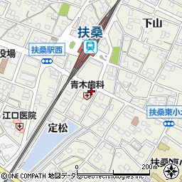 愛知県丹羽郡扶桑町高雄定松36周辺の地図