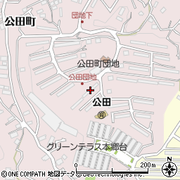 公田町団地１３号棟周辺の地図
