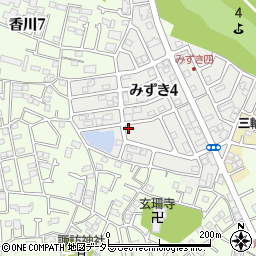 神奈川県茅ヶ崎市みずき4丁目16-6周辺の地図