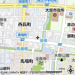 岐阜県大垣市西外側町2丁目周辺の地図