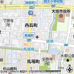 岐阜県大垣市西外側町2丁目29周辺の地図