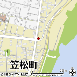 岐阜県羽島郡笠松町長池1674周辺の地図