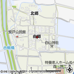 愛知県犬山市羽黒南郷周辺の地図