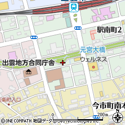 元宮西公園トイレ周辺の地図