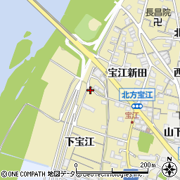 愛知県一宮市北方町北方宝江新田20周辺の地図