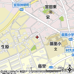愛知県江南市宮田神明町栄58周辺の地図