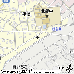 愛知県江南市村久野町平河157周辺の地図