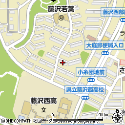 湘南西部住宅２－６号棟周辺の地図