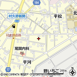 愛知県江南市村久野町平河38周辺の地図