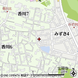 神奈川県茅ヶ崎市みずき4丁目20-23周辺の地図
