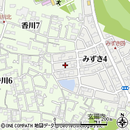 神奈川県茅ヶ崎市みずき4丁目20周辺の地図