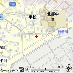 愛知県江南市村久野町平河141周辺の地図