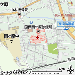 関ケ原町役場　国保保健福祉総合施設やすらぎ周辺の地図