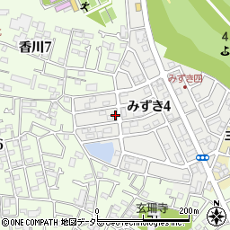 神奈川県茅ヶ崎市みずき4丁目20-14周辺の地図