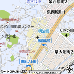 岐阜県土岐市泉西山町周辺の地図