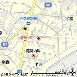 愛知県江南市村久野町平河9周辺の地図