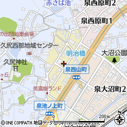 岐阜県土岐市泉西山町周辺の地図