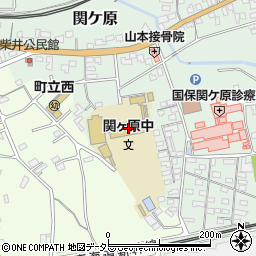 関ヶ原町立関ヶ原中学校周辺の地図