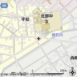 愛知県江南市村久野町平河143周辺の地図