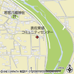 表佐東部コミュニティセンター周辺の地図