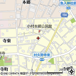 愛知県江南市村久野町寺東145周辺の地図