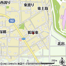 愛知県一宮市北方町北方狐塚東周辺の地図