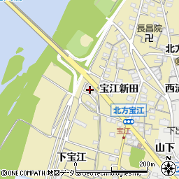 愛知県一宮市北方町北方宝江新田6周辺の地図