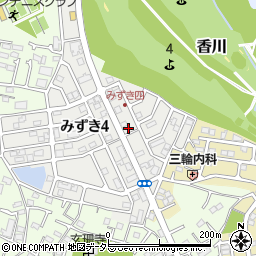 神奈川県茅ヶ崎市みずき4丁目6-1周辺の地図