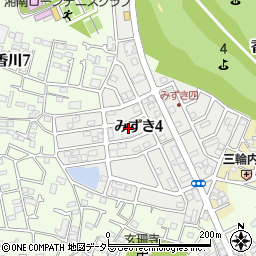 神奈川県茅ヶ崎市みずき4丁目12周辺の地図