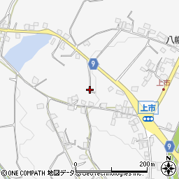 京都府綾部市物部町上町裏周辺の地図