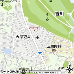 神奈川県茅ヶ崎市みずき4丁目6-21周辺の地図