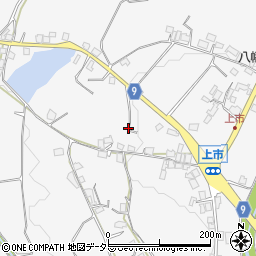 京都府綾部市物部町（上町裏）周辺の地図