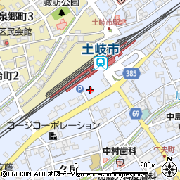 土岐駅前郵便局周辺の地図