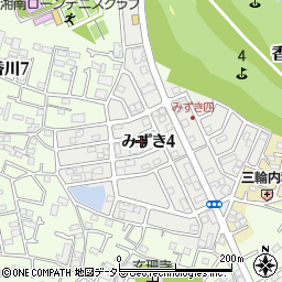 神奈川県茅ヶ崎市みずき4丁目12-9周辺の地図