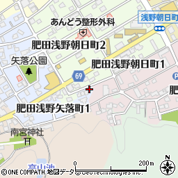 岐阜県土岐市肥田浅野矢落町1丁目74-2周辺の地図