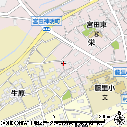 愛知県江南市宮田神明町栄41周辺の地図
