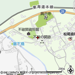 岐阜県不破郡関ケ原町松尾周辺の地図