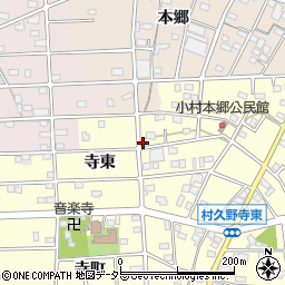 愛知県江南市村久野町寺東136周辺の地図