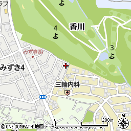神奈川県茅ヶ崎市みずき4丁目1-11周辺の地図