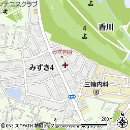 神奈川県茅ヶ崎市みずき4丁目6-20周辺の地図