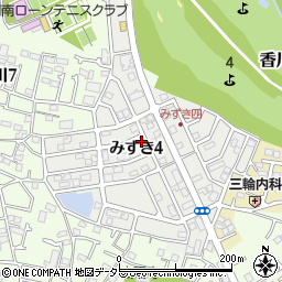 神奈川県茅ヶ崎市みずき4丁目12-11周辺の地図