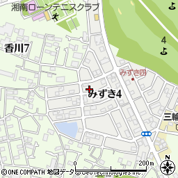 神奈川県茅ヶ崎市みずき4丁目11-17周辺の地図