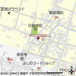 針江公民館前周辺の地図