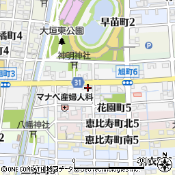 東海労働金庫　大垣ローンセンター周辺の地図
