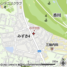 神奈川県茅ヶ崎市みずき4丁目6-3周辺の地図