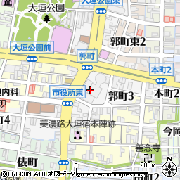 大垣共立銀行本店営業部周辺の地図